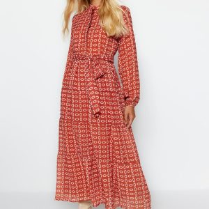 Trendyol Damen maxi lässig / casual entspannt Hijab Kleid 7197465083964