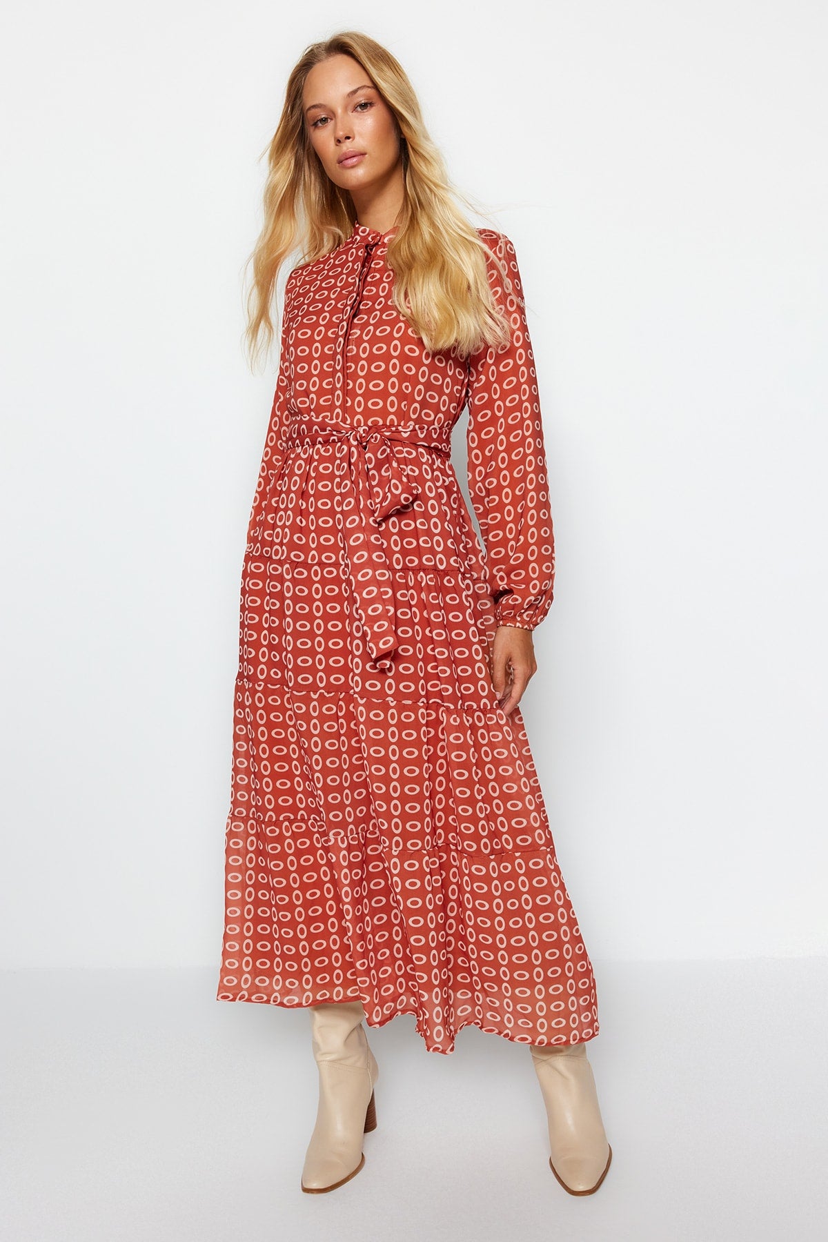 Trendyol Damen Maxi Casual / Casual Entspannt Hijab Kleid