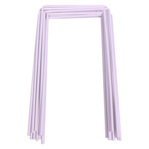 Satz von 9 weißen Croquet Wickets, robuste 7 Gauge quadratisch Hoops