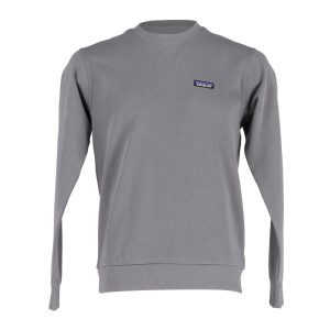 Patagonia Logo Sweatshirt aus grauer Baumwolle