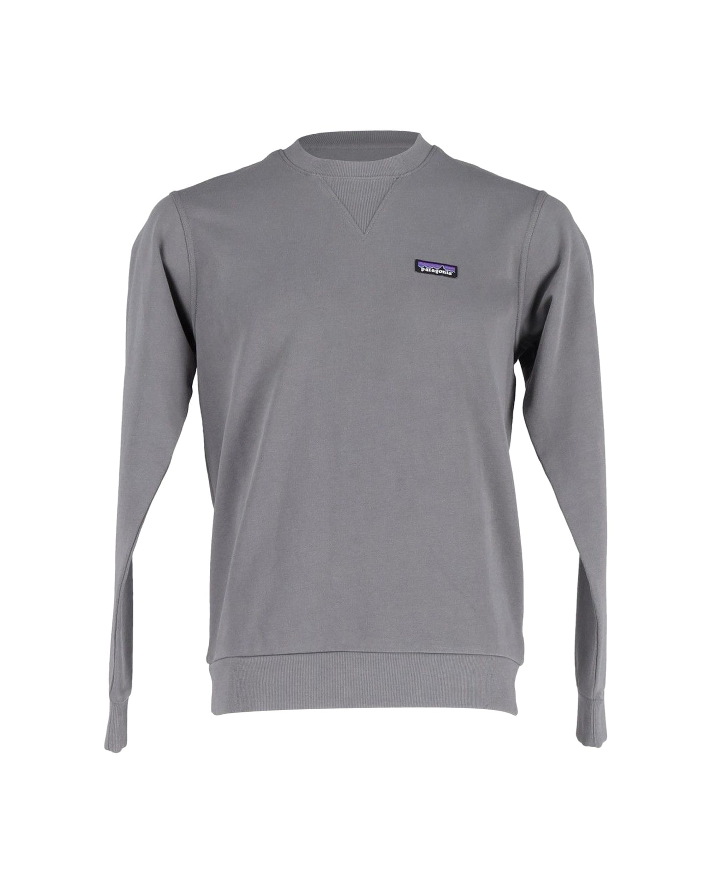 Patagonia Logo Sweatshirt aus grauer Baumwolle