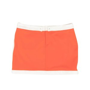 Anna Sui Minirock aus Polyester – Orange/Weiß