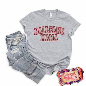 Ballpark Mama Glitter Abschlag in grau 7766655729724
