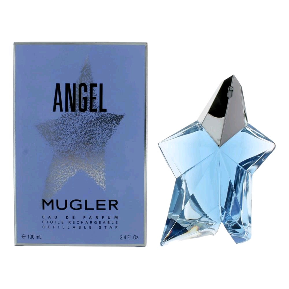 Angel von Thierry Mugler, 3.4 oz Eau de Parfum Spray Refillable Star für Damen