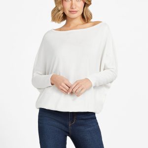 ceci dolman off-the-shoulder top