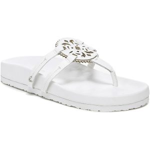 Jules Kunstleder lasergeschnittene String Sandalen