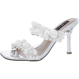 AQDAZEL Schlüpfen Sie auf dressy Absatzschuhe