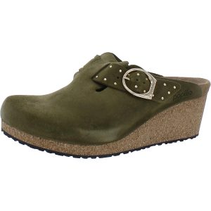 Fanny Ring-Buckle Wildleder Slip auf Clogs
