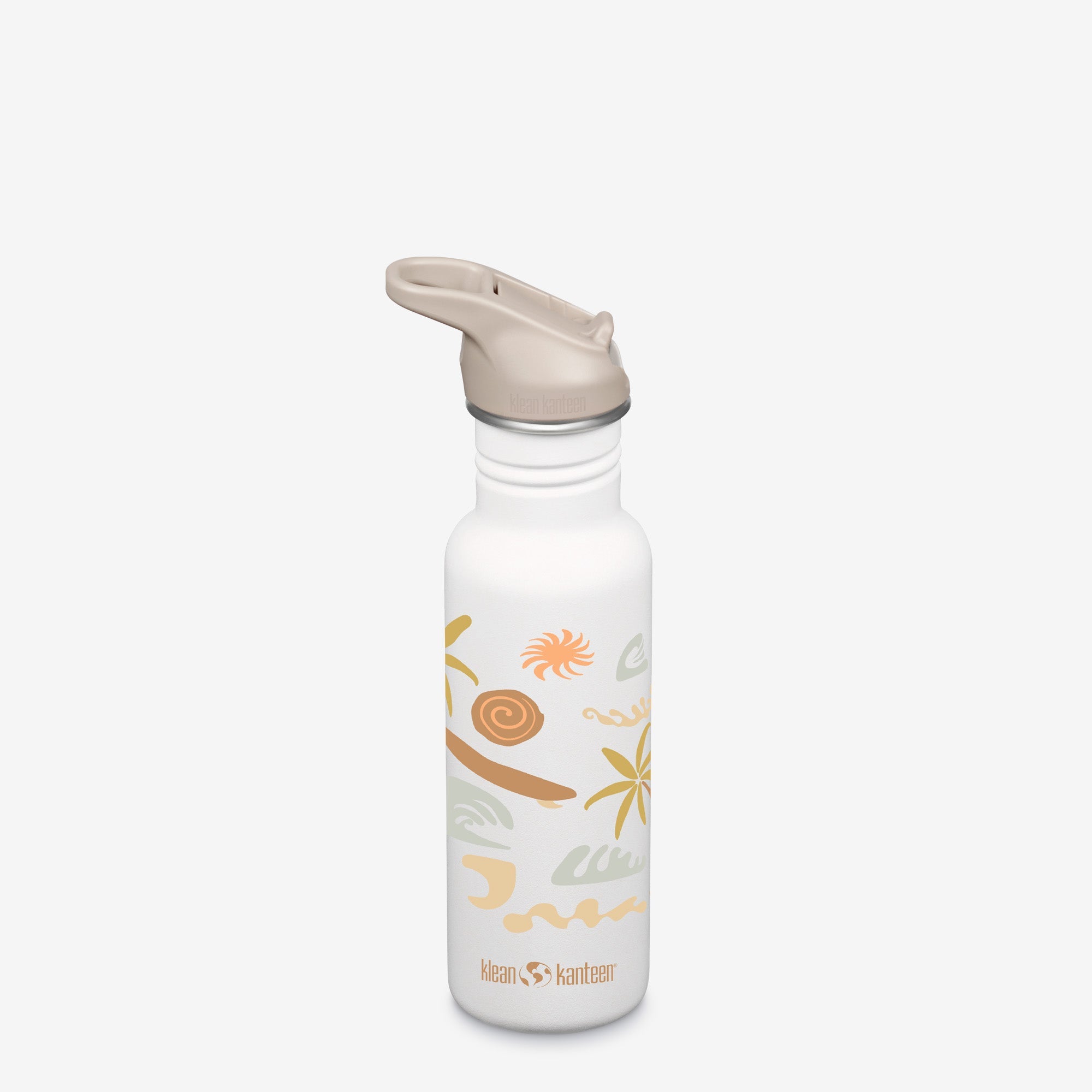 Klean Kanteen 18oz klassisch mit Flip Seal Sport Kappe – Beach Mode