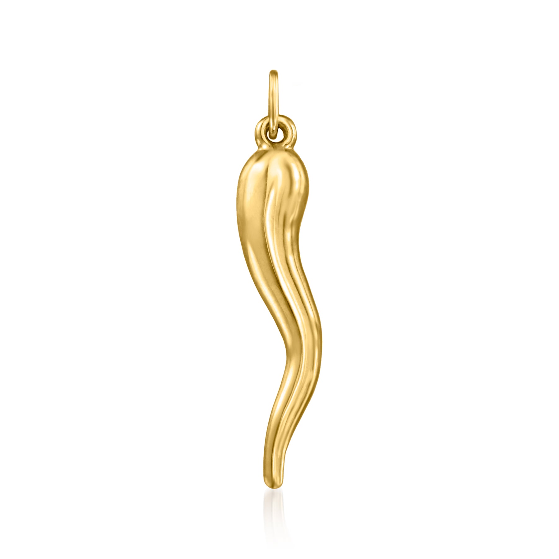 Ross-Simons 14kt Gelbgold Italienische Horn Anhänger