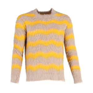 Acne Studios Kristoffer Pullover mit Rundhalsausschnitt in Beige