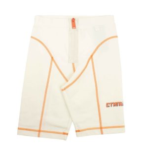 Heron Preston Stitch Bikershorts – Weiß/Orange