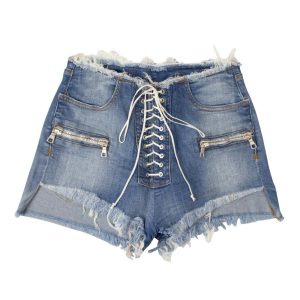 Unravel Project Denim mit Schnürshorts – Denim