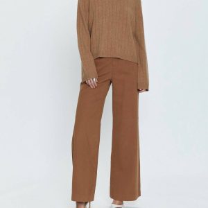 Jasmine Hoch oben Hose in braun