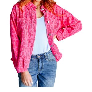 Wild At Heart – T-Shirt mit Tiermotiv in Rosa