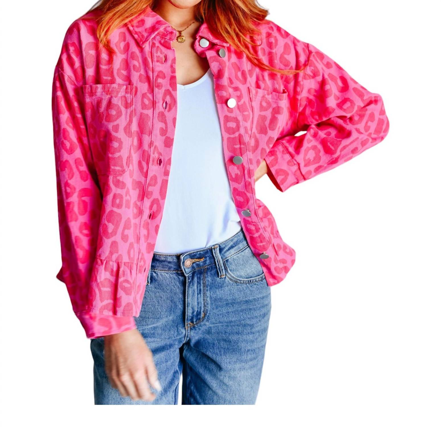 Wild At Heart – T-Shirt mit Tiermotiv in Rosa