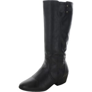 Brillance Kunstleder große kniehohe Stiefel