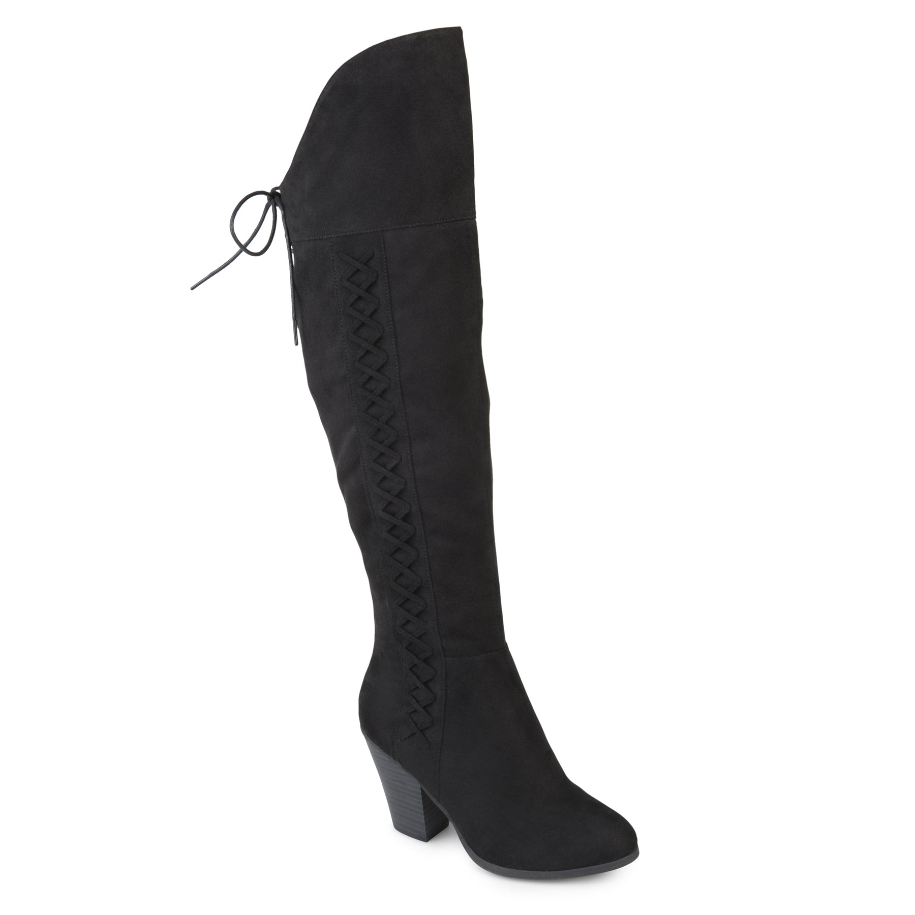 Journee Damen Weites Kalb Spritz-S Stiefel