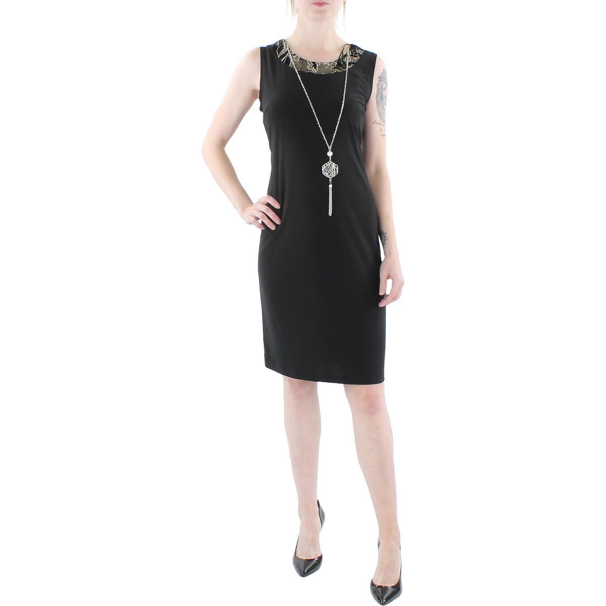 Petites ärmelloses Kleid mit langen Knien