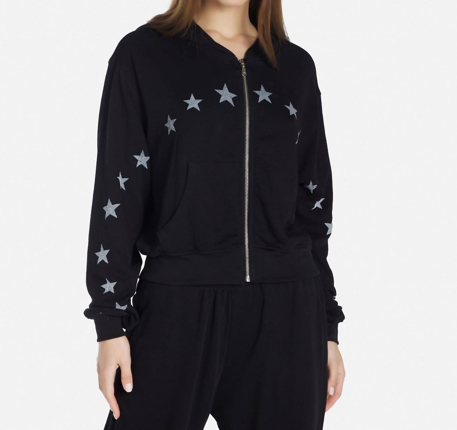 Lachelle Retro Skate Kapuzenpullover in Schwarz