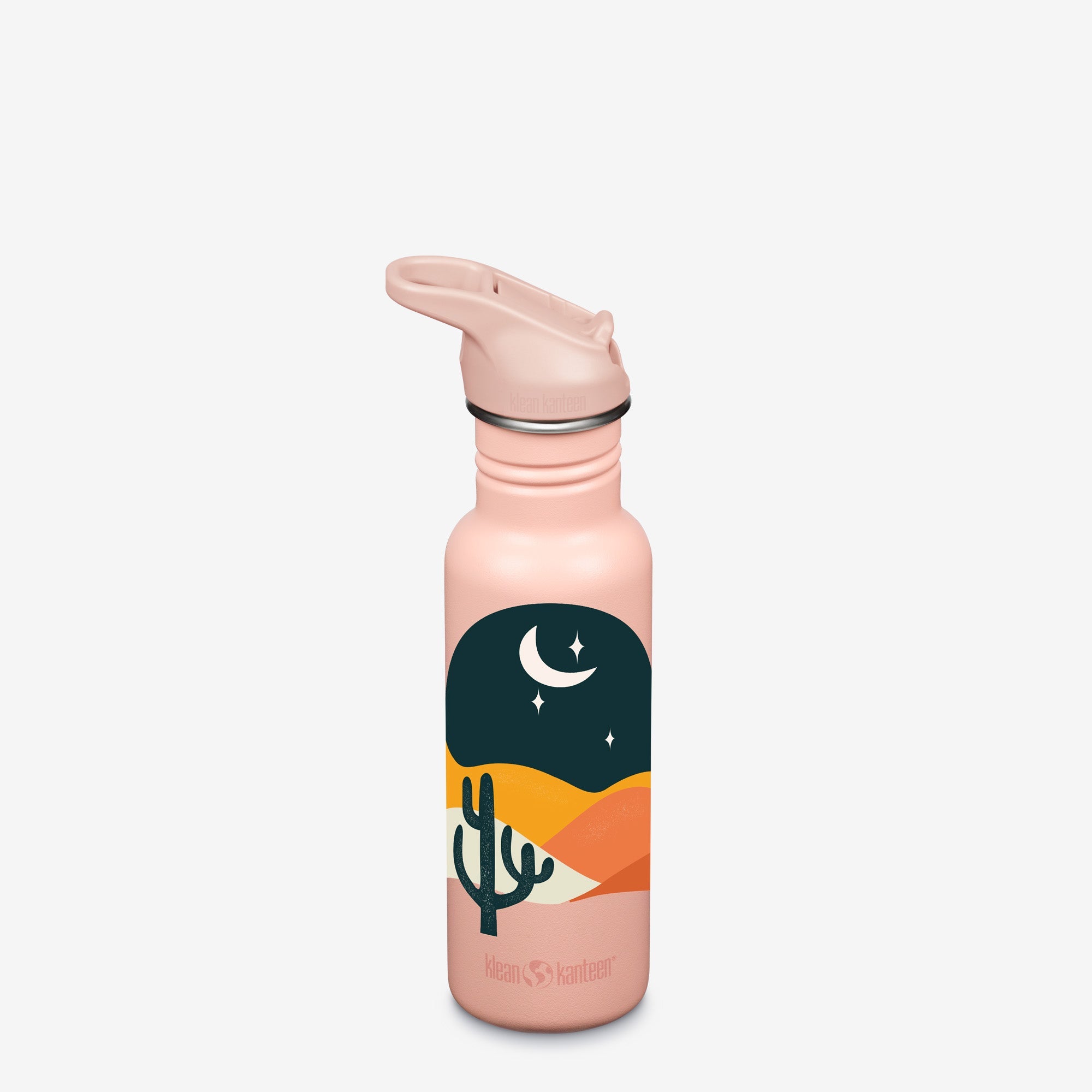Klean Kanteen Edelstahl 18oz klassisch mit Flip Seal Sport Kappe – Bohemian Nights