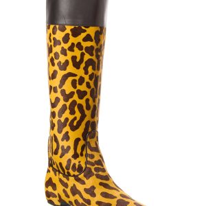 Roger Vivier Haircalf & Leder kniehohe Stiefel 7766659432508