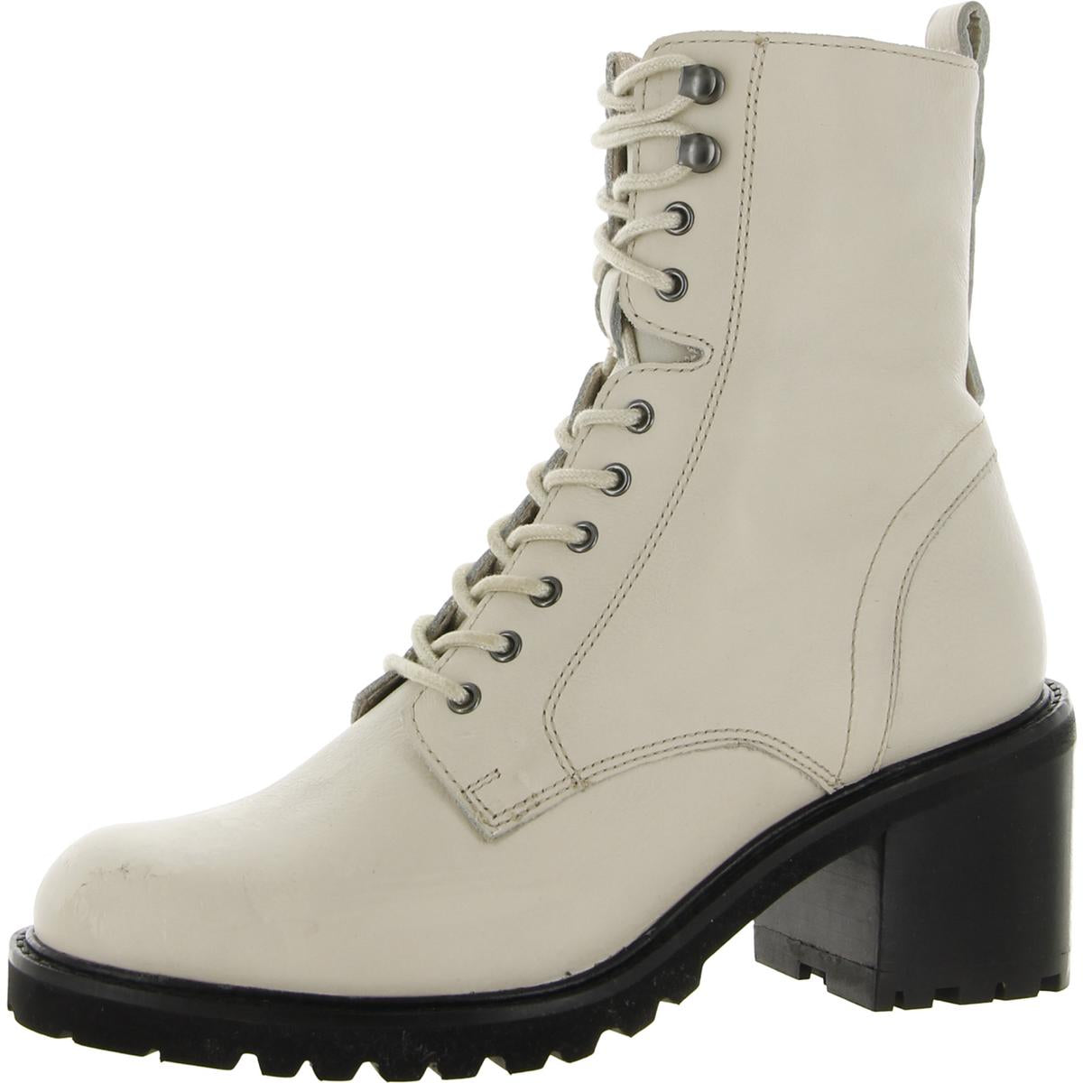 Unwiderstehliche Leder mit Schnürung Combat Stiefel