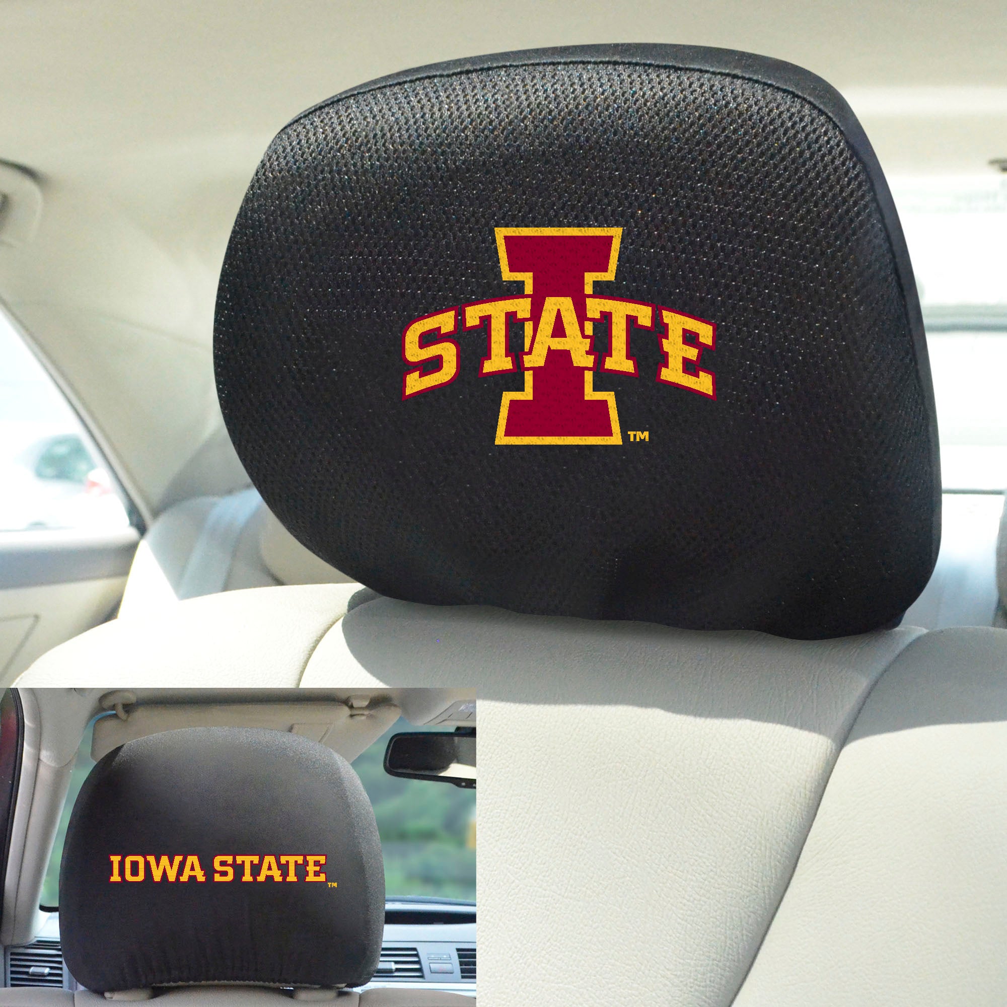 Fanmats Iowa State Cyclones bestickt Kopf Rest Cover Set – 2 Stück