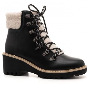 Damen Sherpa Keil Stiefel in schwarz 7766682501180