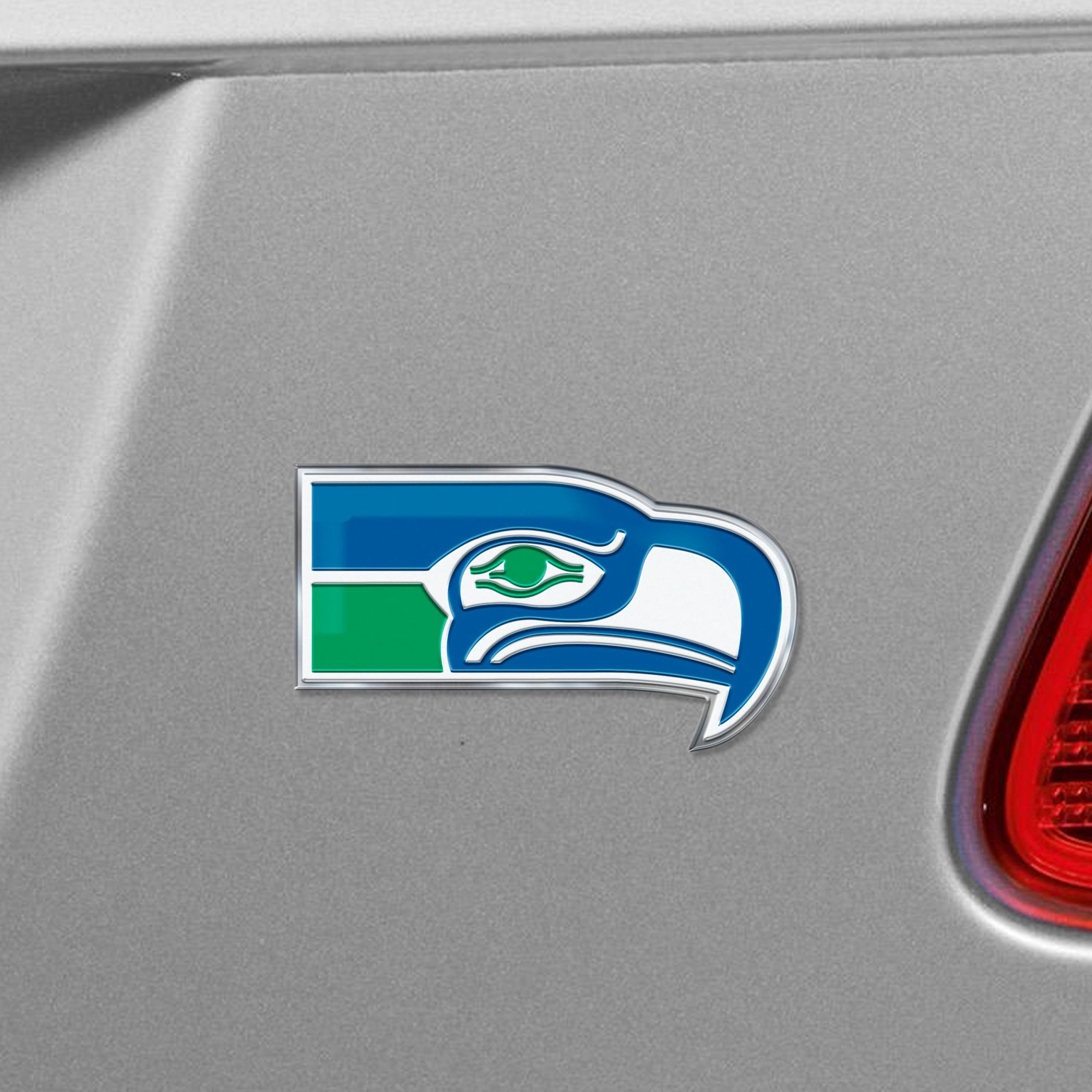 Fanmats Seattle Seahawks Heavy Duty Aluminium geprägte Farbe Emblem – Alternative