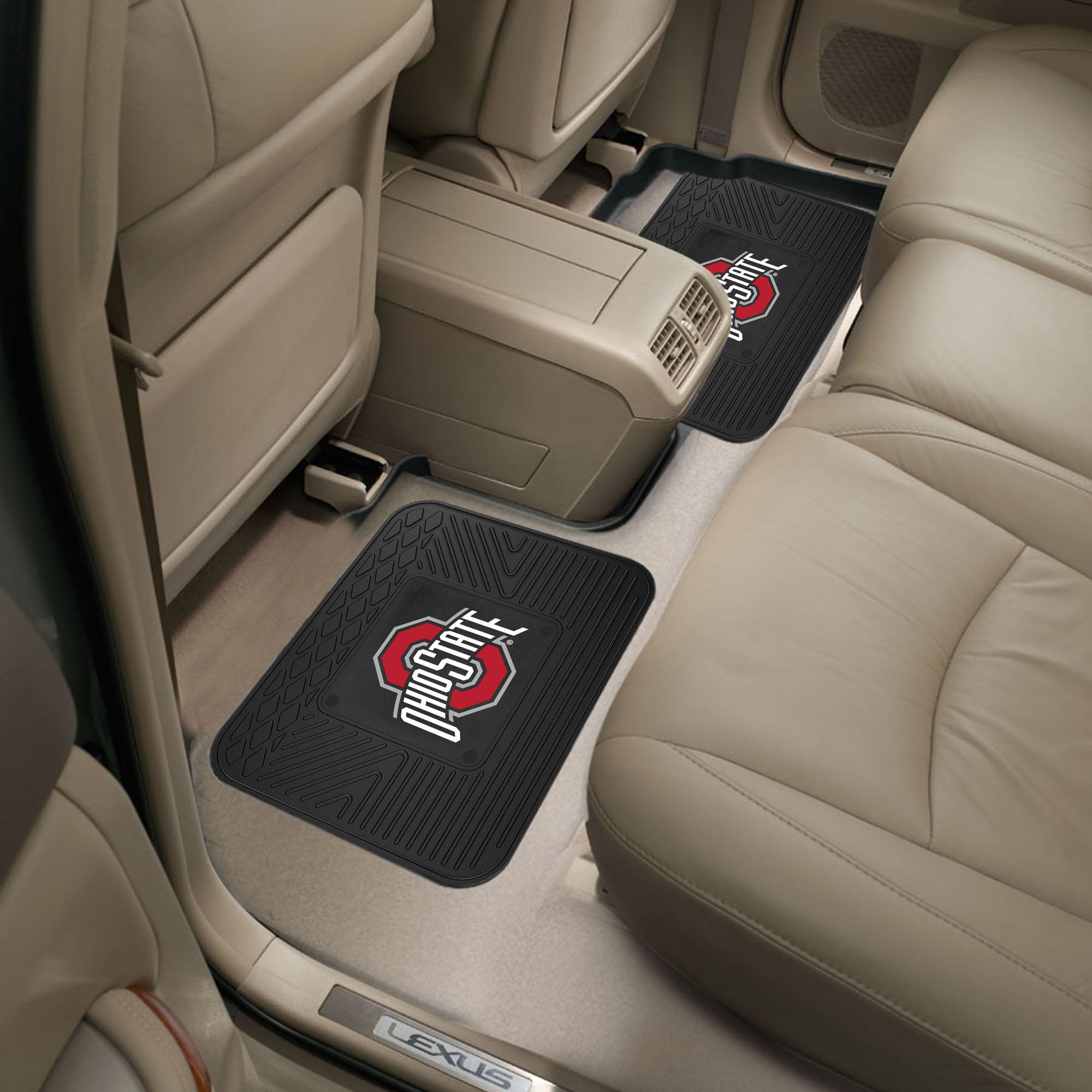 Fanmats Ohio State Buckeyes Rücksitz Auto Utility Matten – 2 Stück Set