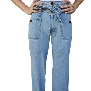 Reese Wide Leg Jeans in sonnigem Hellblau