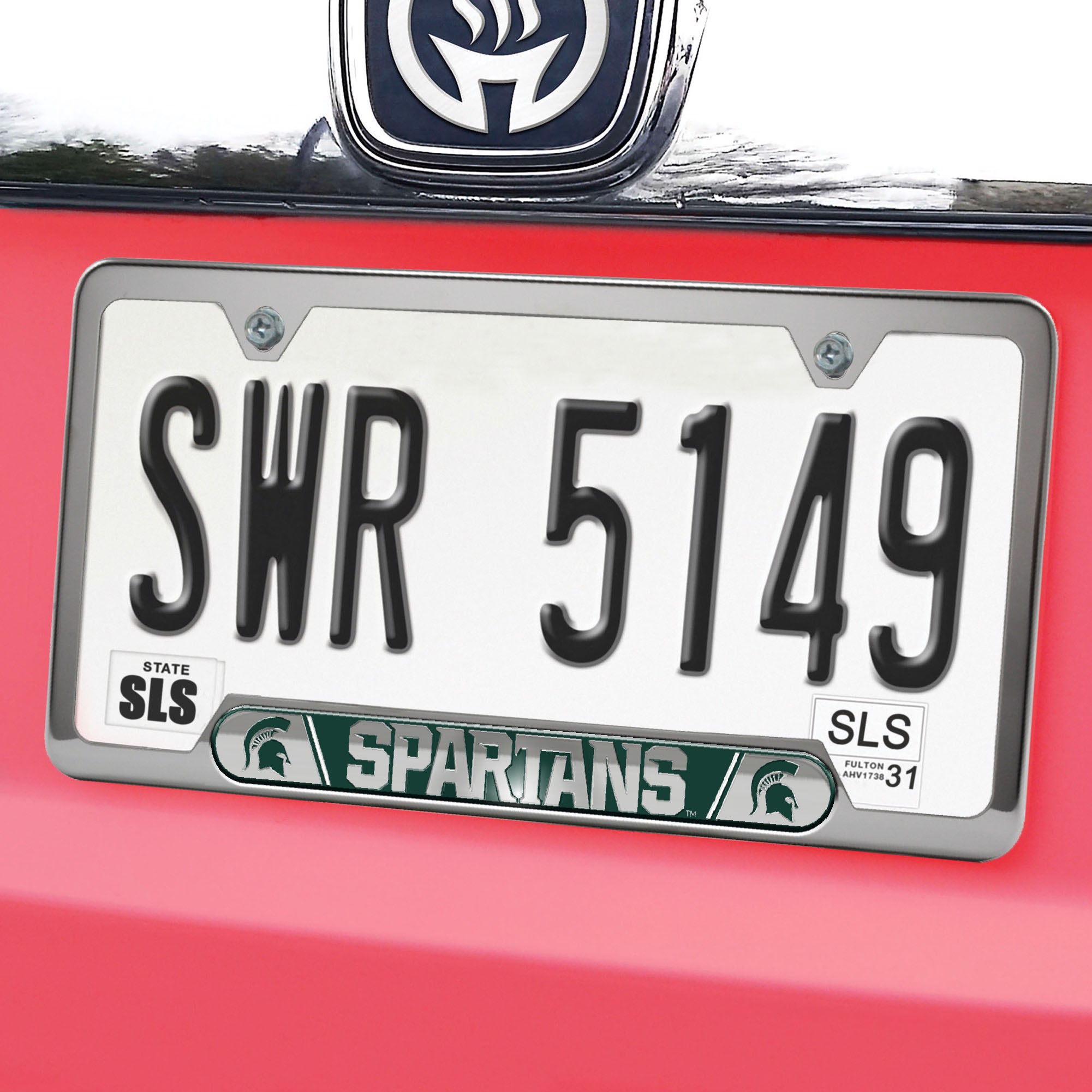 Fanmats Michigan State Spartans geprägter Nummernschildrahmen, 6,25 "x 12,25"