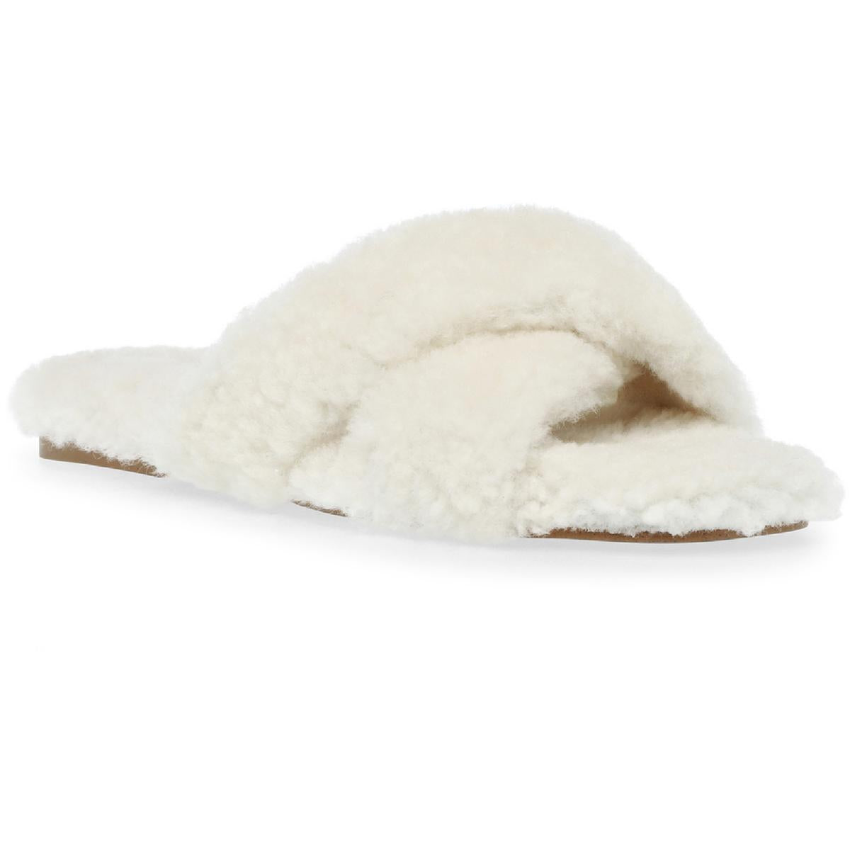 RECO03S1 Shearling Slip auf Slide Sandalen