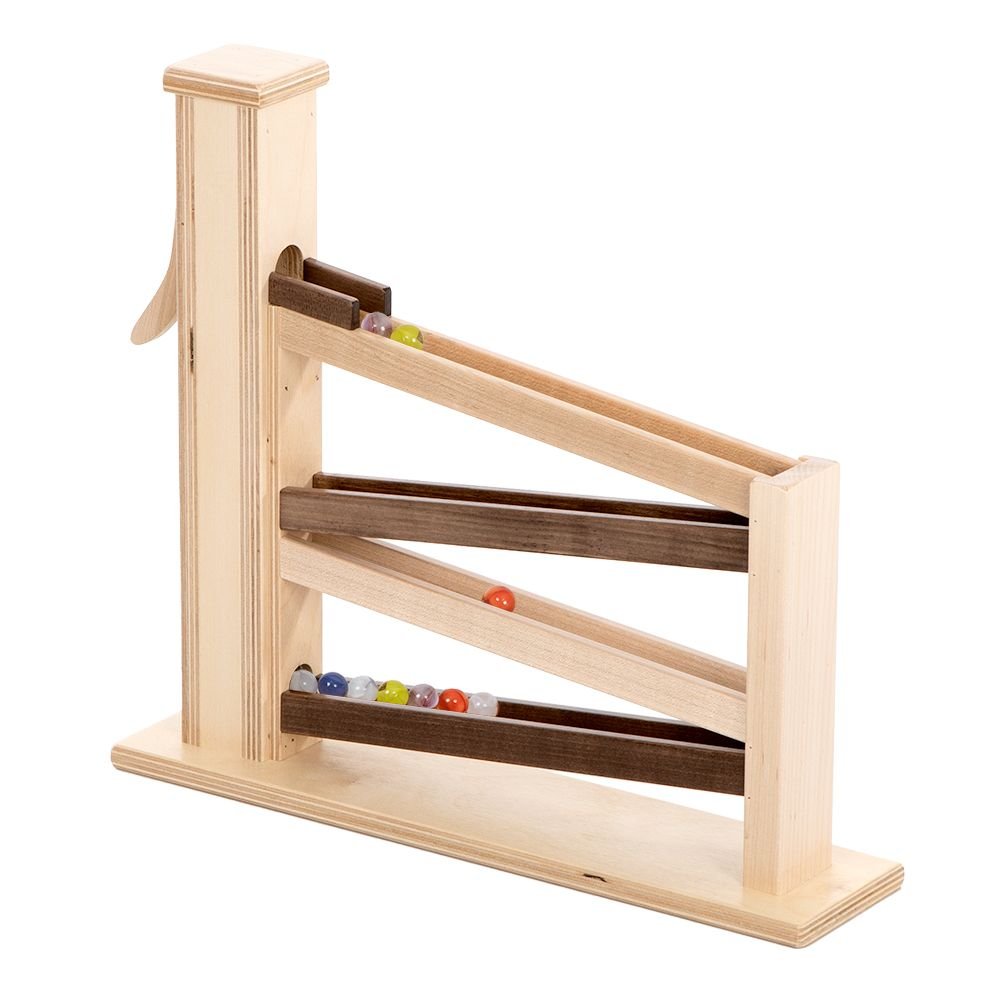 Holz Marmor Pumpe Spielzeug, CPSIA-zugelassen, nicht-toxische Oberfläche, Amish-Made