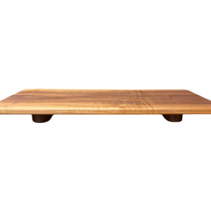 Mobile Bay Area Woodworking Walnuss-Wurstwarenbrett mit Holzfüßen