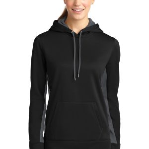Sport-Tek Damen Sport-Wick Fleece Colorblock Kapuzenpullover LST235
