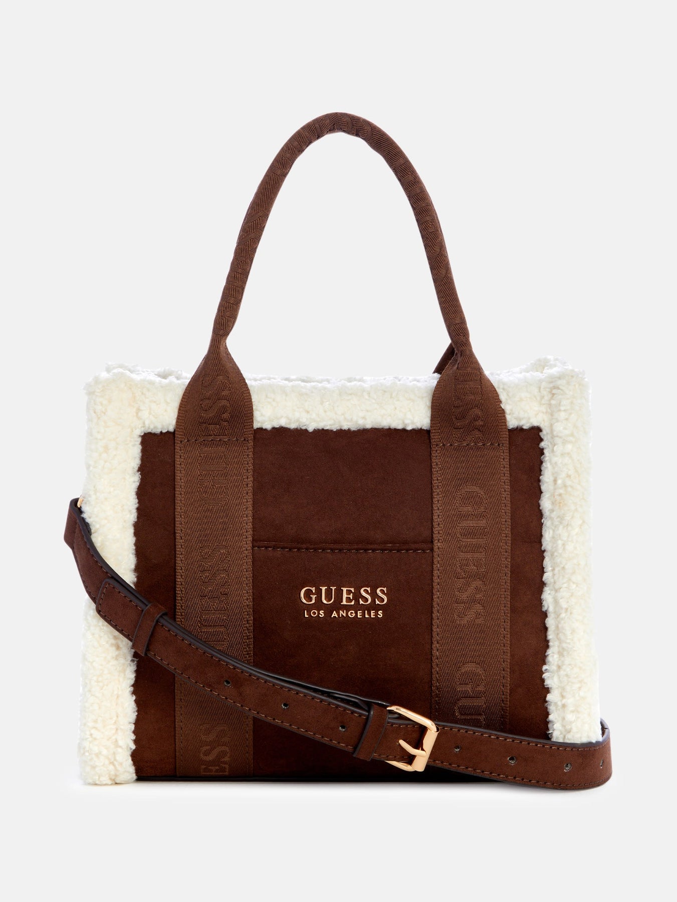 Biscoe Wildleder Shearling Besatz Carryall