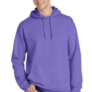Port & Company – Stückgefärbtes Strandwasch-Pullover-Kapuzenpullover für Herren