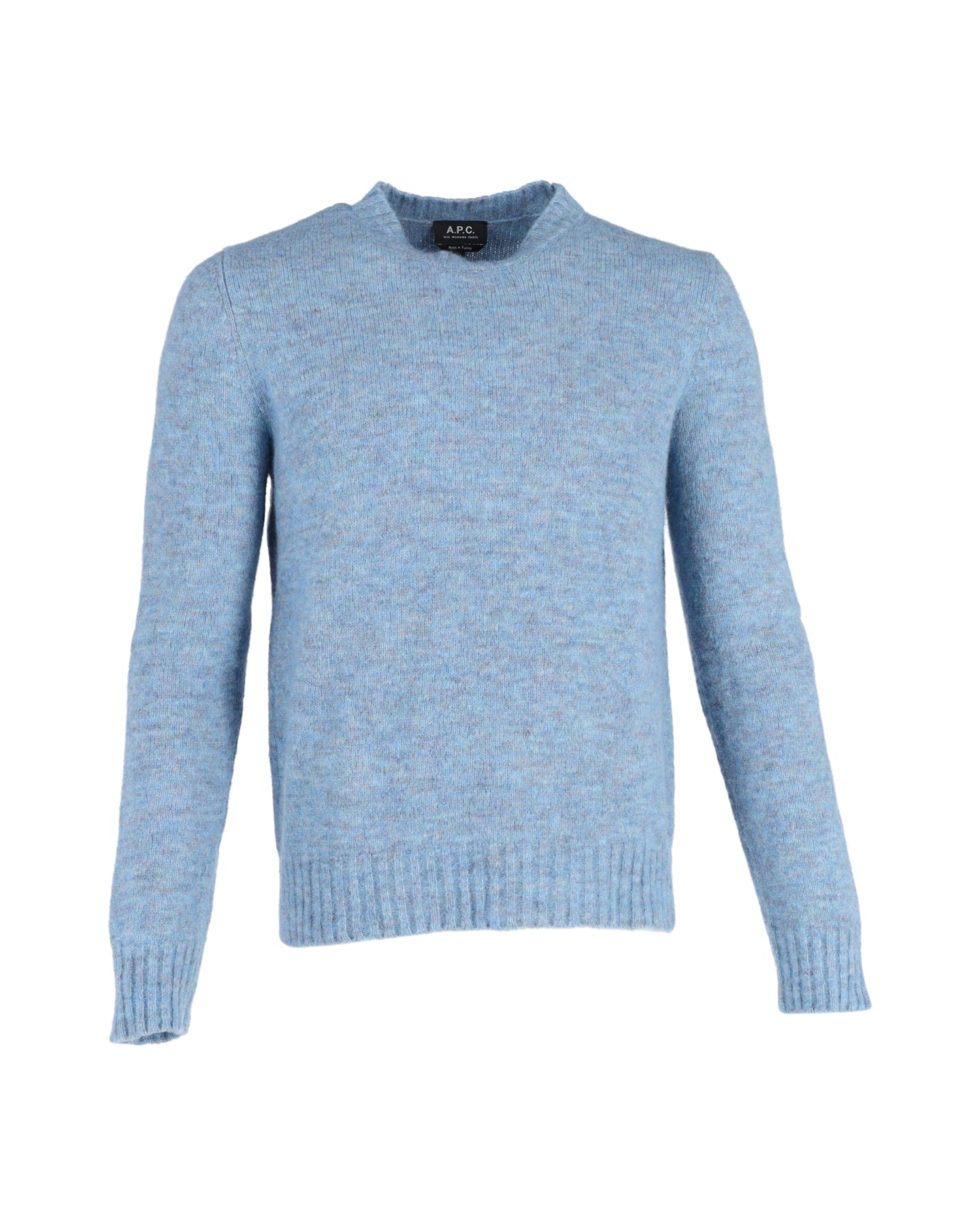A.P.C. Pullover aus Alpaka-Blend Lucas in Blauer Wolle