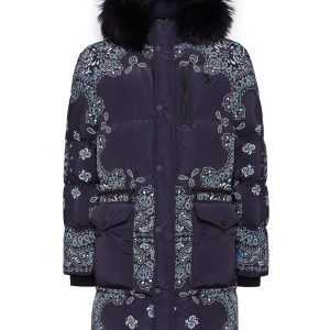 Nylon und Pelz parka paisley bandana 7676781527100
