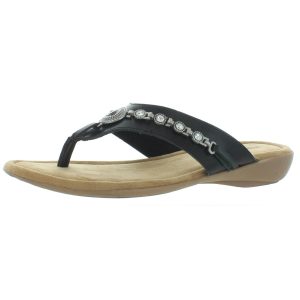 Sable Jeweled Thong Sandalen
