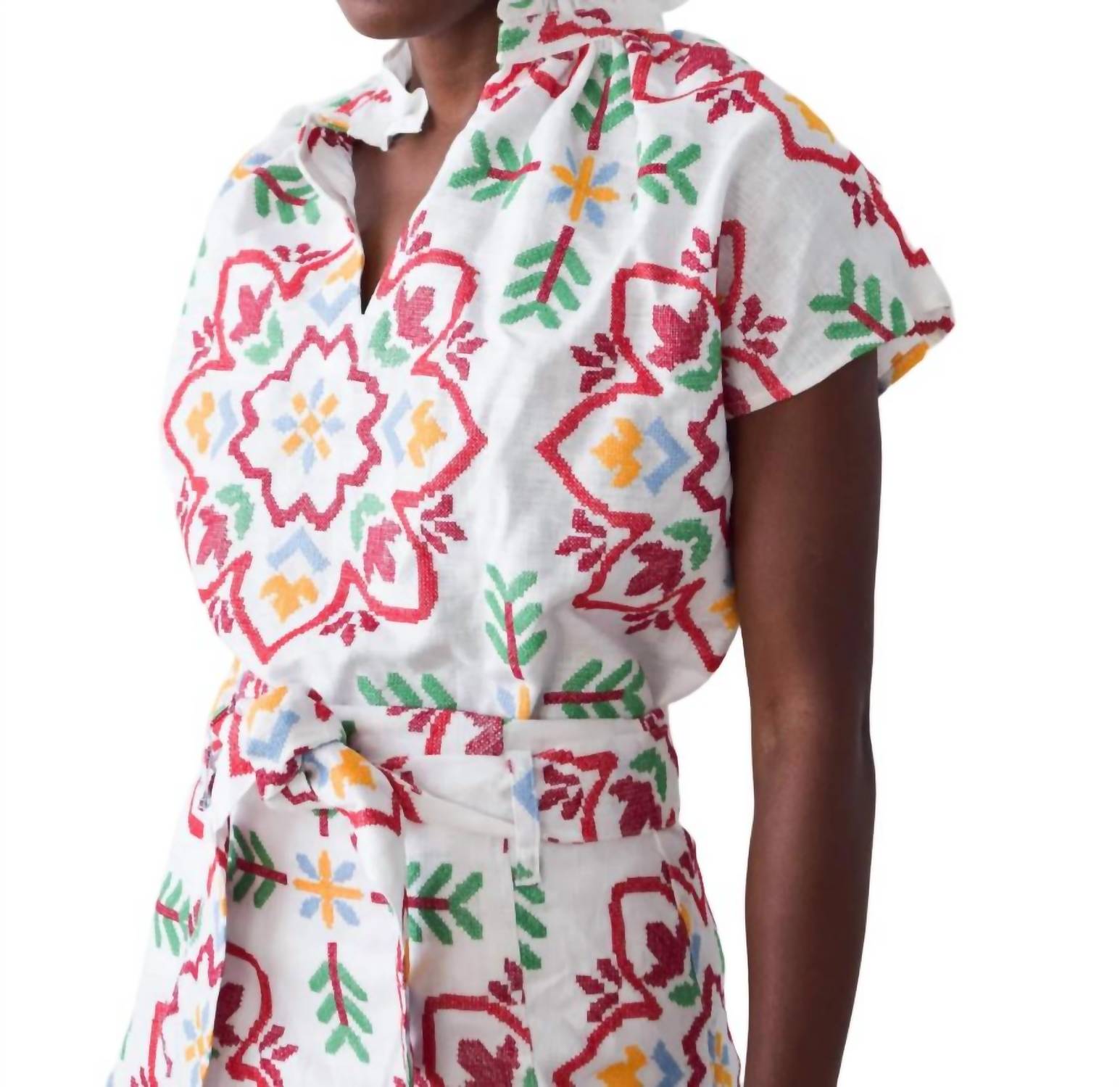 Vicki Top in Fiesta Medallion