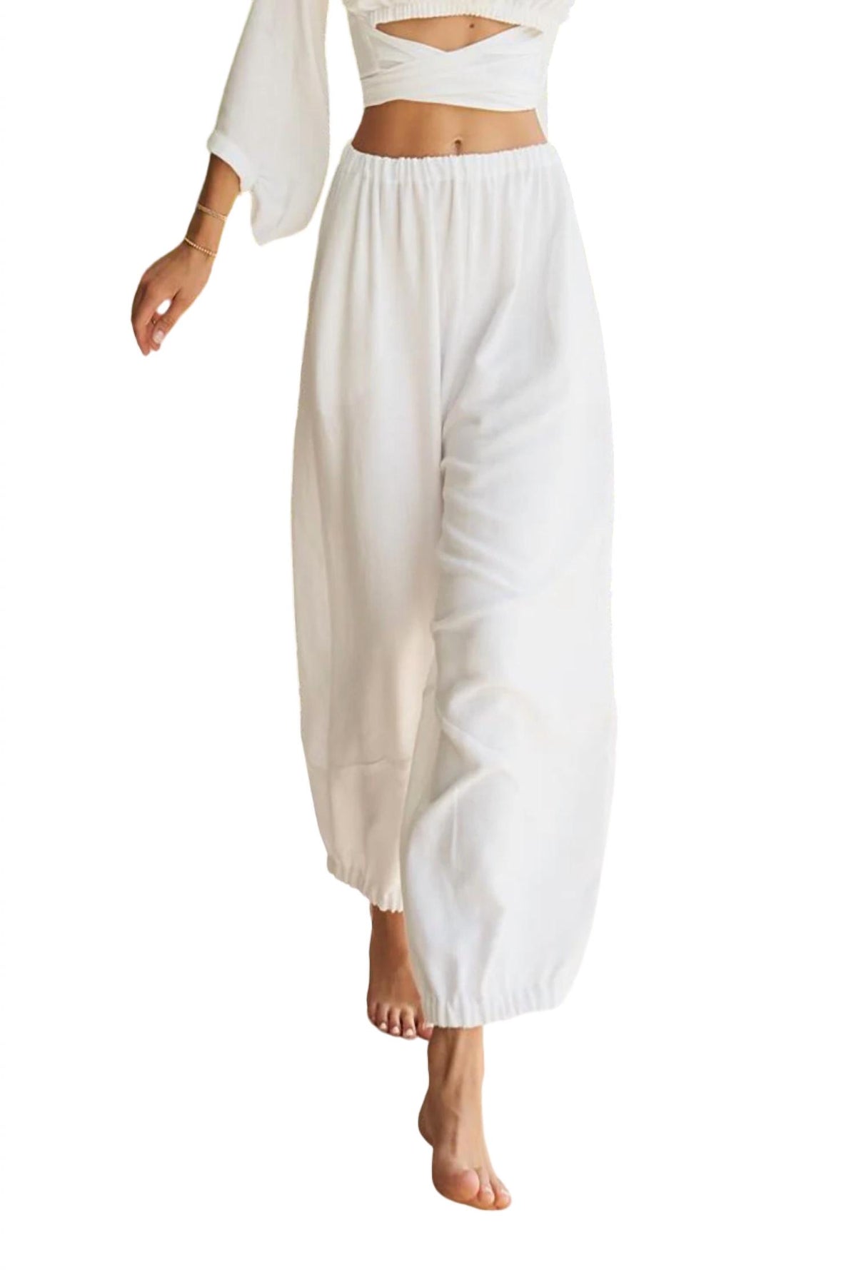 Malibu Lounger Hosen in Weiß