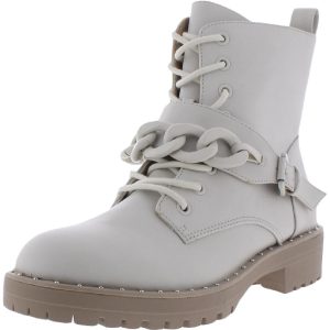 Osten Kunstleder Knöchel Kampf & mit Schnürschuhe