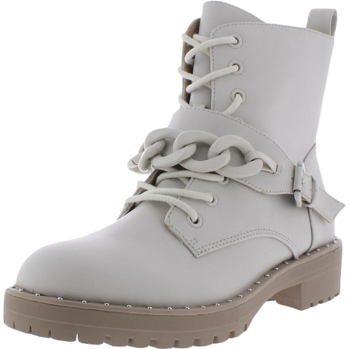 Knöchel Combat & mit Schnürung Stiefel aus Leder von Osten