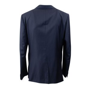 Einreihiger Anzug aus marineblauer Wolle, 8L