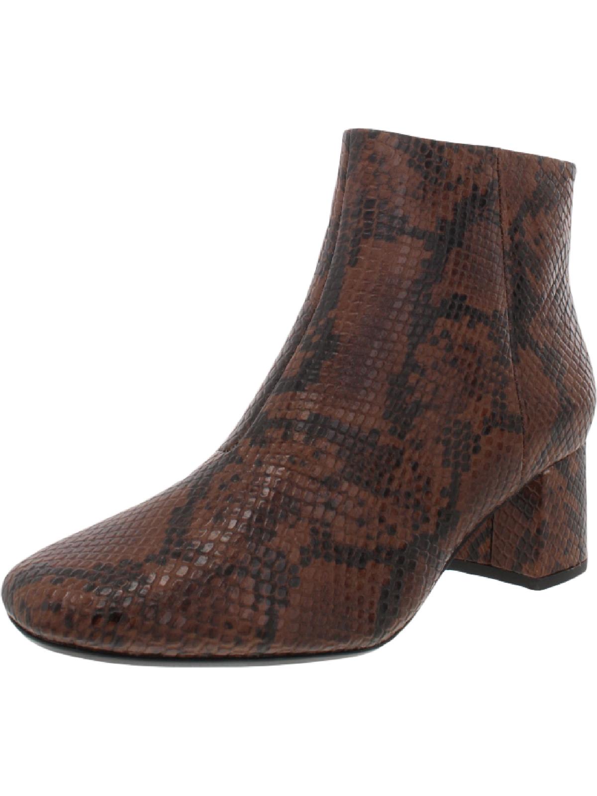 Sheer Flora 2 Damen Leder Schlangenmuster Stiefeletten