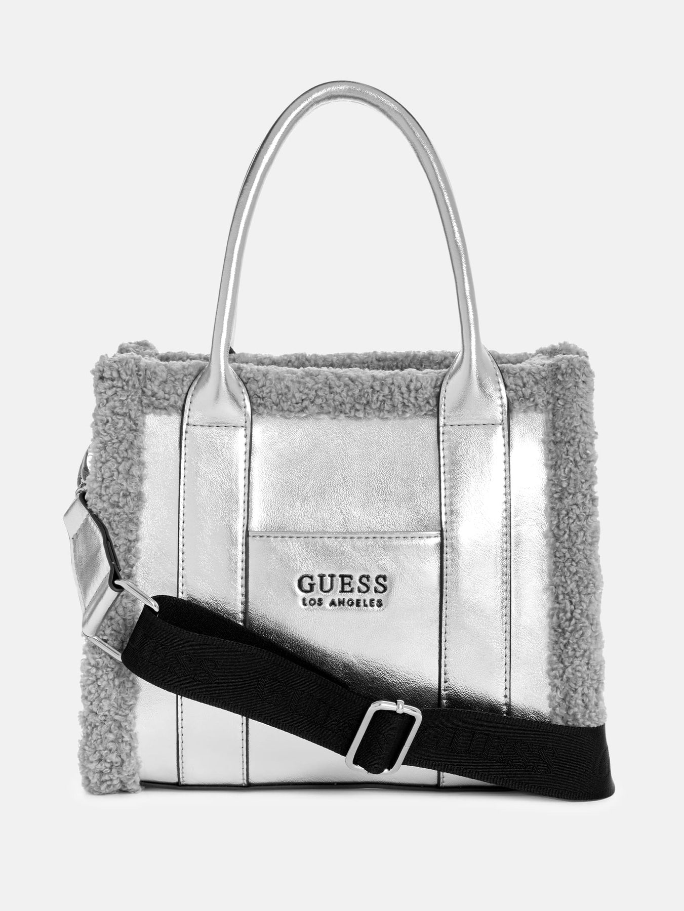 Biscoe Metallic Shearling Besatz Carryall