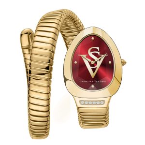 Christian Van Sant Damen Naga Rot Dial Uhr
